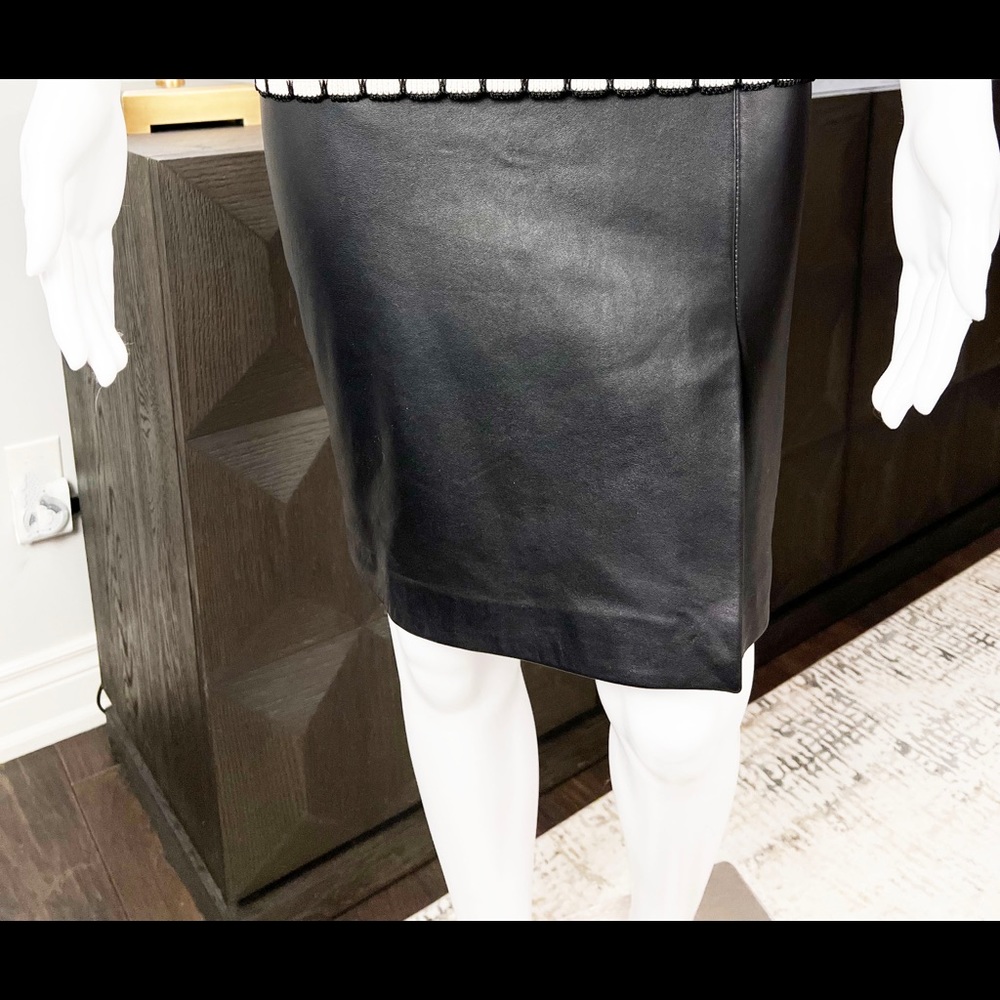 MICHAEL KORS LEATHER PENCIL SKIRT